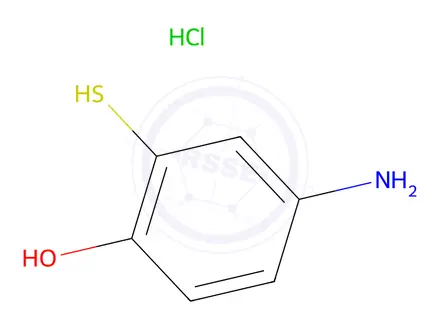 Chemical structure of 4-Amino-2-mercapto-phenol Hydrochloride