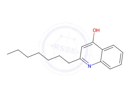 Chemical structure of 2-Heptylquinolin-4(1H)-one