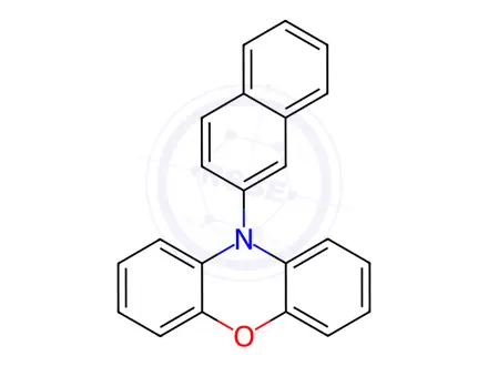 Chemical structure of 10-(naphthalen-2-yl)-10H-phenoxazine