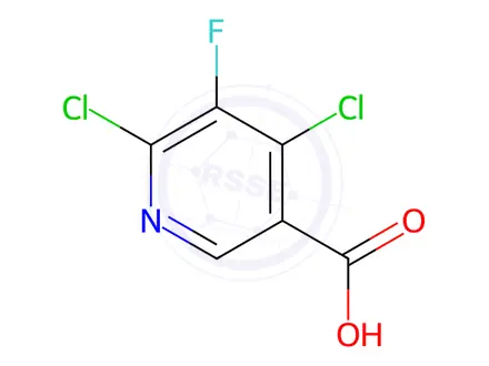 Chemical structure of E4,6-Dichloro-5-fluoronicotinic acid