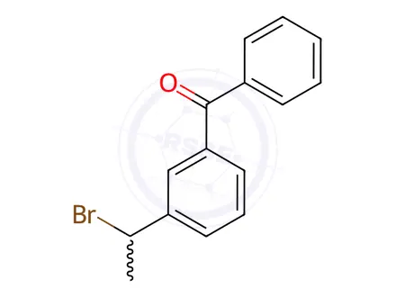 Chemical structure of (3-(1-Bromoethyl)phenyl)(phenyl)methanone
