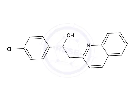 Chemical structure of 1-(4-Chlorophenyl)-2-(quinolin-2-yl)ethanol