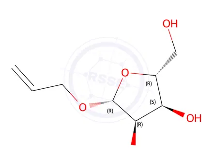 Chemical structure of allyl ribofuranoside