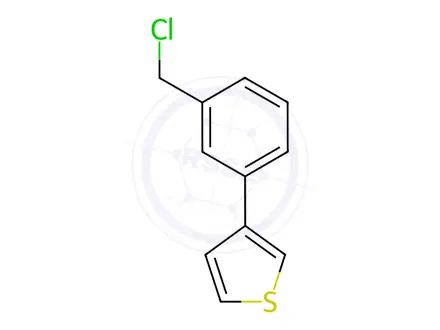 Chemical structure of 3-(3-(Chloromethyl)phenyl)thiophene