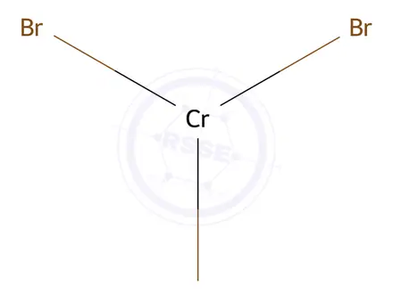 Chemical structure of Chromium(III) bromide