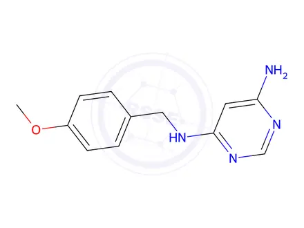 Chemical structure of n4-(4-methoxybenzyl)pyrimidine-4,6-diamine
