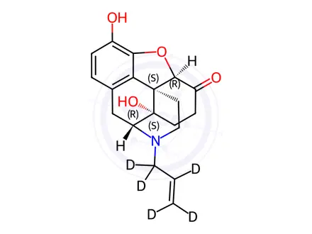 Chemical structure of Naloxone-d5
