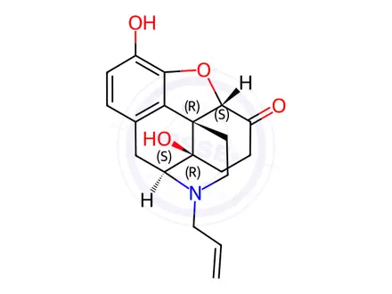 Chemical structure of (+)-Naloxone (65700-73-4)