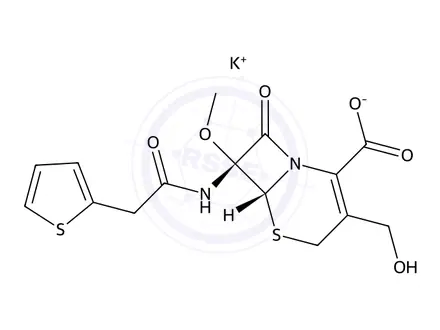 Chemical structure of Cefoxitin EP Impurity A Potassium Salt