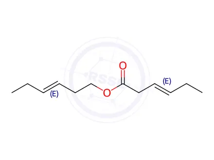Chemical structure of (E)-(E)-Hex-3-en-1-yl hex-3-enoate