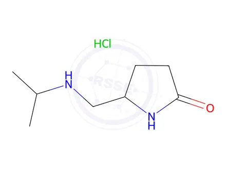 Chemical structure of 5-((Isopropylamino)methyl)pyrrolidin-2-one hydrochloride