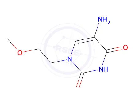 Chemical structure of 5-Amino-1-(2-methoxyethyl)pyrimidine-2,4(1h,3h)-dione
