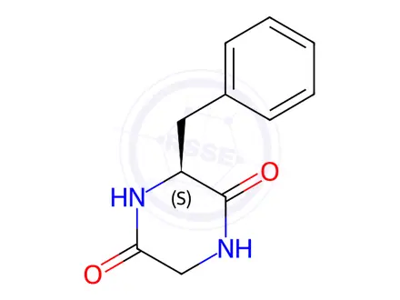 Chemical structure of Cyclo(-Gly-Phe)