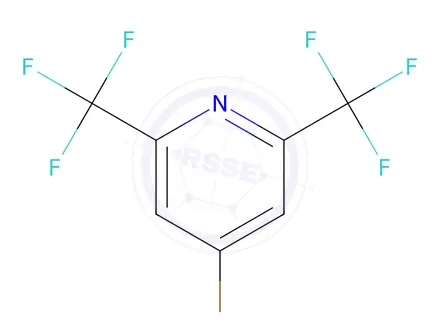 Chemical structure of Pyridine, 4-broMo-2,6-bis(trifluoroMethyl)-