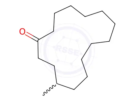 Chemical structure of 4-Methylcyclopentadecan-1-one