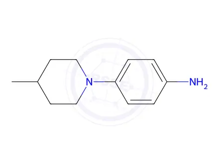 Chemical structure of 4-(4-Methylpiperidin-1-yl)aniline