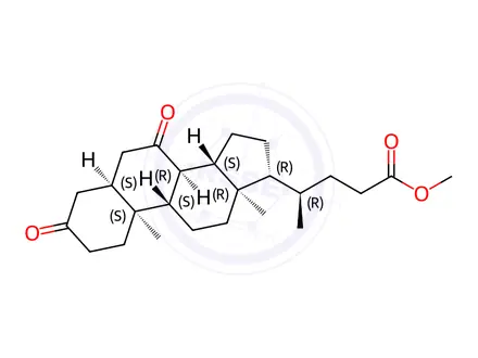 Chemical structure of Ursodeoxycholic Acid Impurity 34