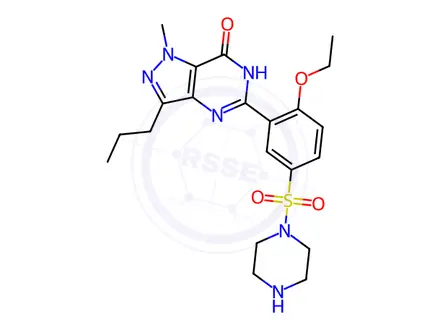 Chemical structure of Sildenafil EP Impurity F