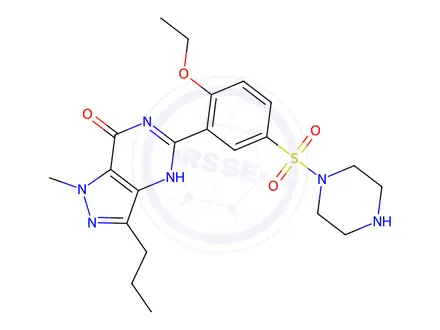 Chemical structure of Sildenafil EP Impurity F