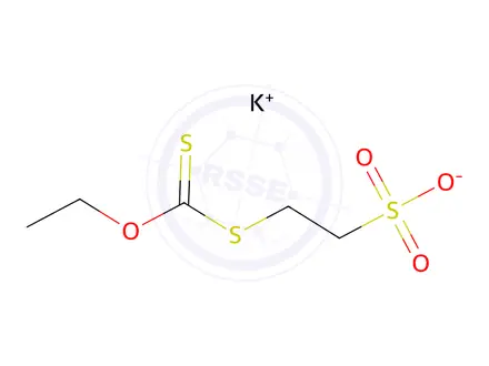 Chemical structure of Ethyl Xanthic Acid 2-Sulfoethyl Ester Potassium Salt