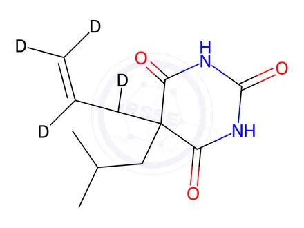 Chemical structure of BUTALBITAL D5