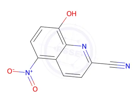 Chemical structure of 8-Hydroxy-5-nitroquinoline-2-carbonitrile