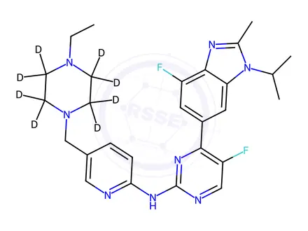 Chemical structure of Abemaciclib D8