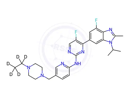 Chemical structure of Abemaciclib D5
