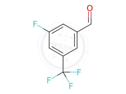 Chemical structure of 3-fluoro-5-(trifluoromethyl)benzaldehyde