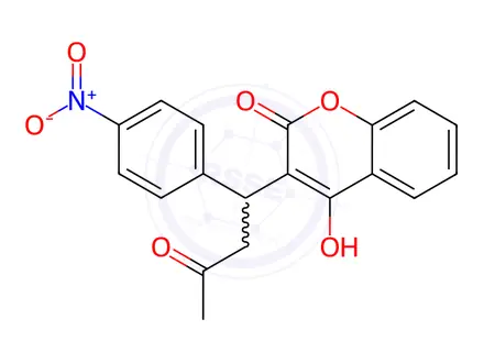 Chemical structure of Acenocoumarol
