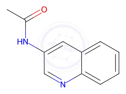 Chemical structure of n-(Quinolin-3-yl)acetamide