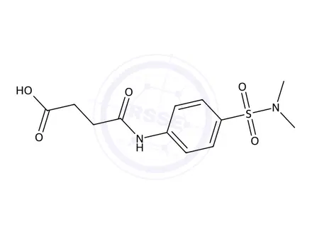 Chemical structure of 4-((4-(N,N-dimethylsulfamoyl)phenyl)amino)-4-oxobutanoic acid