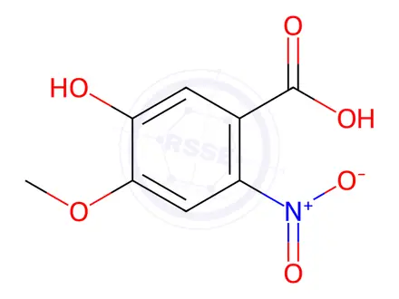 Chemical structure of 5-Hydroxy-4-methoxy-2-nitrobenzoic acid