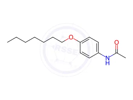 Chemical structure of N-(4-(heptyloxy)phenyl)acetamide