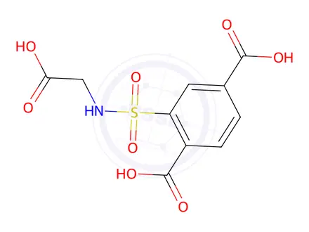Chemical structure of 2-(n-(Carboxymethyl)sulfamoyl)terephthalic acid