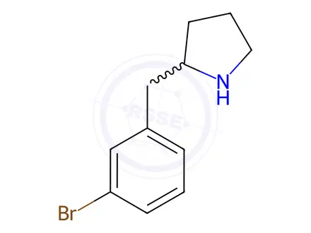 Chemical structure of Pyrrolidine, 2-[(3-bromophenyl)methyl]-