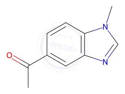 Chemical structure of 1-(1-methyl-1H-1,3-benzodiazol-5-yl)ethan-1-one