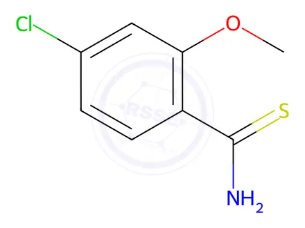 Chemical structure of 4-Chloro-2-methoxybenzothioamide