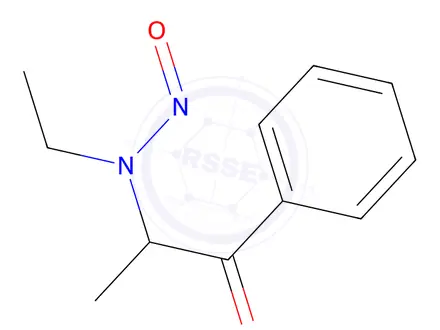 Chemical structure of N-Nitroso-2-Ethylaminopropiophenone