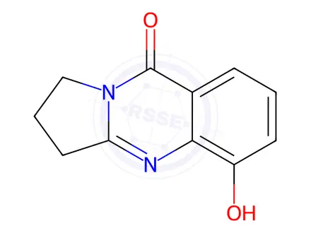 Chemical structure of Pyrrolo[2,1-b]quinazolin-9(1H)-one, 2,3-dihydro-5-hydroxy-