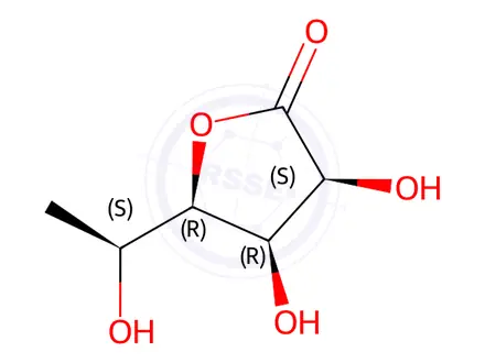 Chemical structure of (3S,4R,5R)-3,4-Dihydroxy-5-((S)-1-hydroxyethyl)dihydrofuran-2(3H)-one