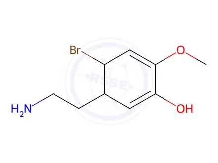 Chemical structure of 5-(2-Aminoethyl)-4-bromo-2-methoxyphenol