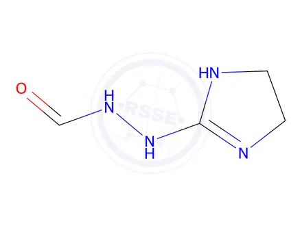 Chemical structure of N'-(4,5-Dihydro-1H-imidazol-2-yl)formohydrazide
