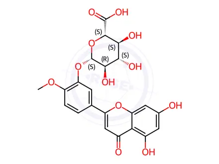 Chemical structure of Diosmetin 3-O-b-D-Glucuronide