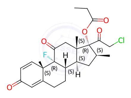 Chemical structure of Clobetasone butyrate EP Impurity H