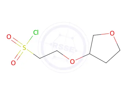 Chemical structure of 2-(Oxolan-3-yloxy)ethane-1-sulfonyl chloride