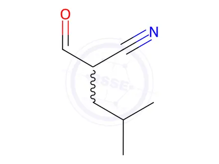 Chemical structure of 2-Formyl-4-methylpentanenitrile