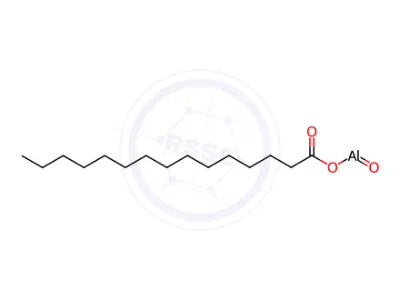 Chemical structure of oxo(pentadecanoato-O)aluminium
