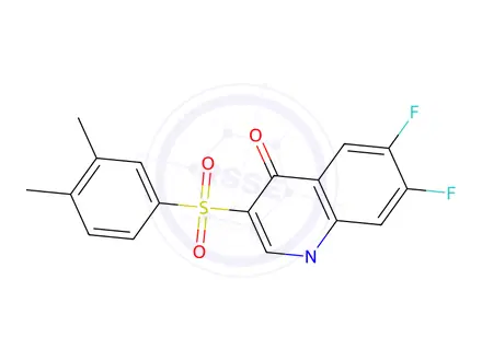 Chemical structure of 3-((3,4-Dimethylphenyl)sulfonyl)-6,7-difluoro-1-methylquinolin-4(1H)-one