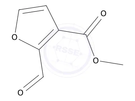 Chemical structure of methyl 2-formylfuran-3-carboxylate